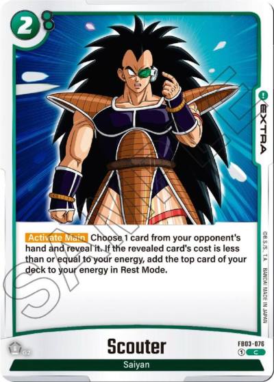 Scouter FB03-076 Raging Roar Fusion World card