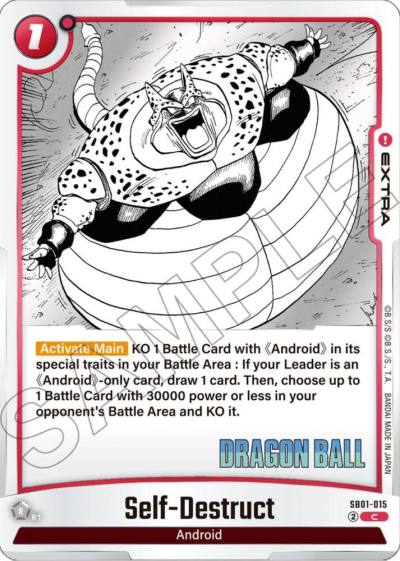Self Destruct SB01-015 Manga Booster 01 Fusion World card