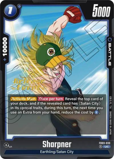 Sharpner FB03-033 Raging Roar Release Event Cards Fusion World card
