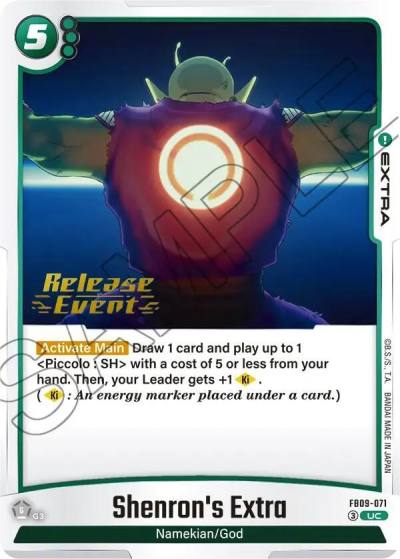 Shenrons Extra FB09-071 Dual Evolution Release Event Cards Fusion World card