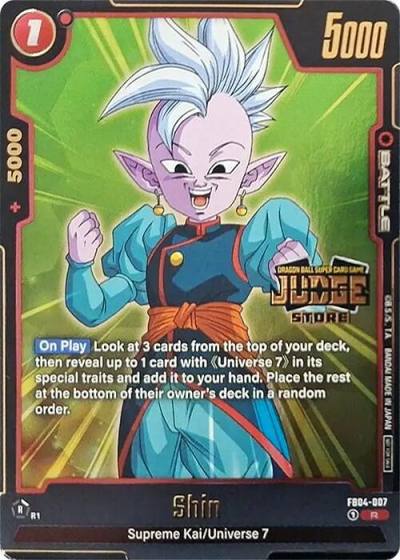 Shin Judge Pack Store Judge 03 FB04-007 Tournament and Championship Promos Fusion World card