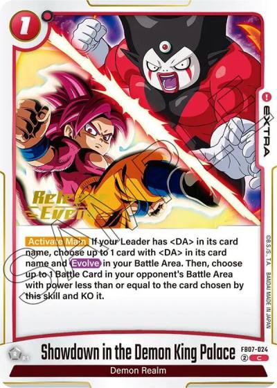Showdown in the Demon King Palace FB07-024 Wish For Shenron Release Event Cards Fusion World card