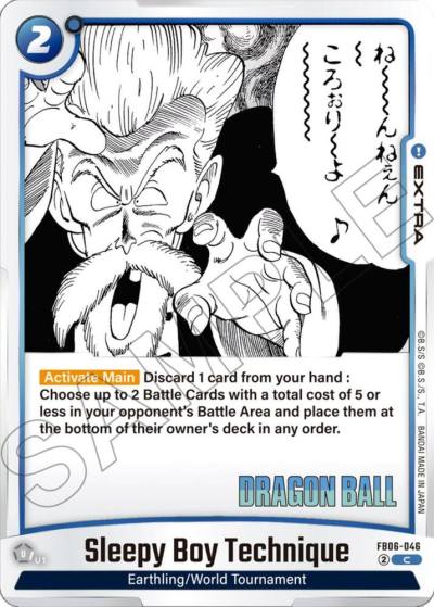 Sleepy Boy Technique FB06-046 Manga Booster 01 Fusion World card