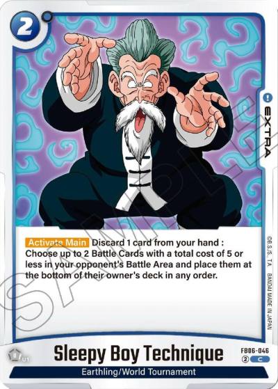 Sleepy Boy Technique FB06-046 Rivals Clash Fusion World card
