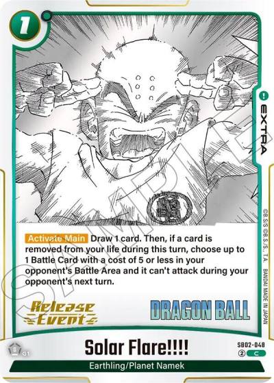 Solar Flare SB02-048 Manga Booster 02 Release Event Cards Fusion World card