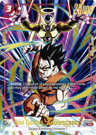 Son Gohan Adolescence Alternate Art FB01-016 Awakened Pulse Alternate Art Reprints Fusion World card