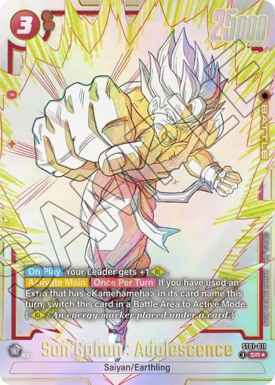 Son Gohan Adolescence Alternate Art ST01-011 Story Booster 01 Fusion World card