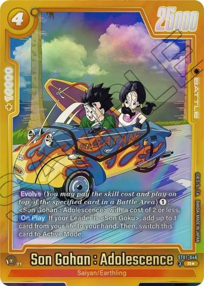 Son Gohan Adolescence Alternate Art ST01-046 Story Booster 01 Fusion World card