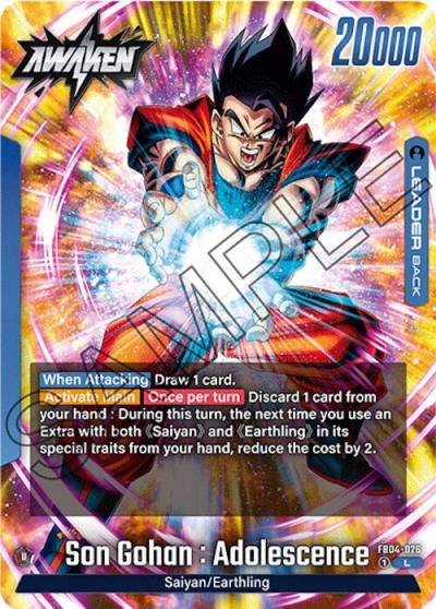 Son Gohan Adolescence FB04-026 Ultra Limit Fusion World card