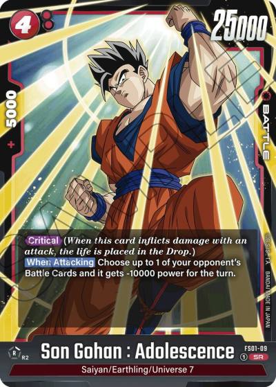 Son Gohan Adolescence FS01-09 Starter Deck 1: Son Goku Fusion World card