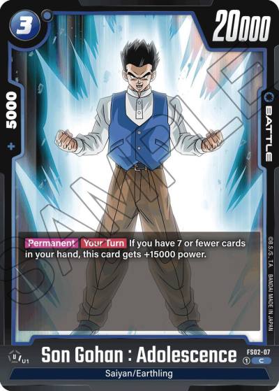 Son Gohan Adolescence FS02-07 Starter Deck 2: Vegeta Fusion World card