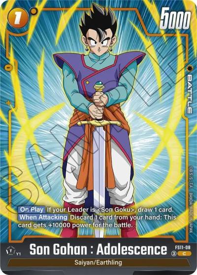 Son Gohan Adolescence FS11-08 Starter Deck EX: The Phase of Evolution Fusion World card