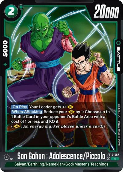 Son Gohan Adolescence Piccolo FB10-057 Cross Force Fusion World card