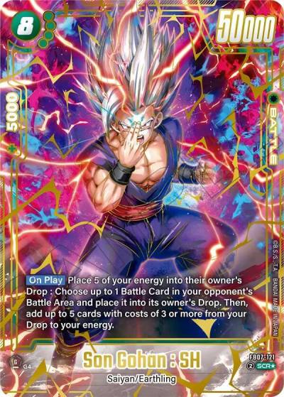 Son Gohan Alternate Art FB07-121 Wish For Shenron Fusion World card
