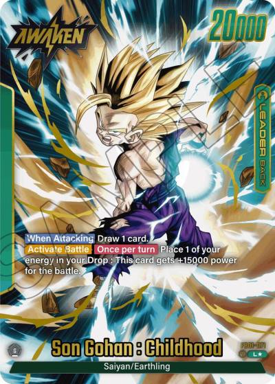 Son Gohan Childhood Alternate Art FB01-071 Awakened Pulse Fusion World card