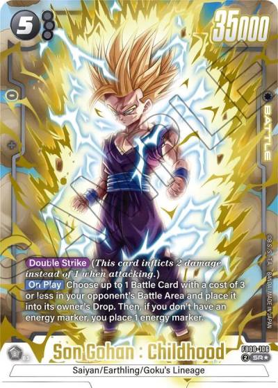 Son Gohan Childhood Alternate Art FB08-106 Saiyan's Pride Fusion World card