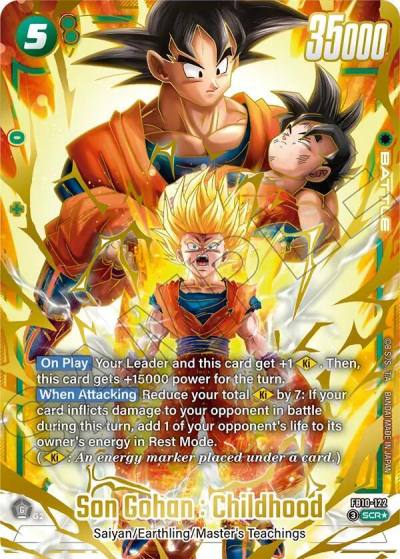 Son Gohan Childhood Alternate Art FB10-122 Cross Force Fusion World card