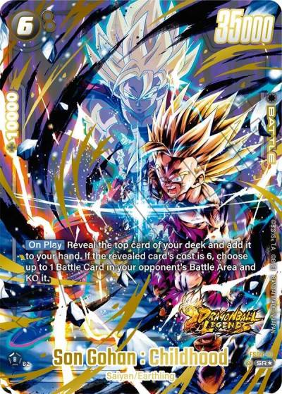 Son Gohan Childhood Bonus Pack Alternate Art FS09-10 Starter Deck 9: Shallot Fusion World card