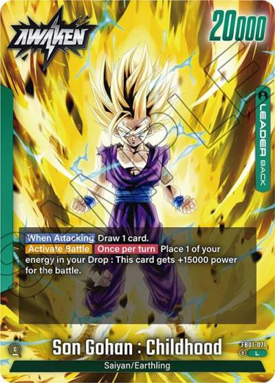 Son Gohan Childhood FB01-071 Awakened Pulse Fusion World card