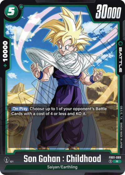 Son Gohan Childhood FB01-089 Awakened Pulse Fusion World card