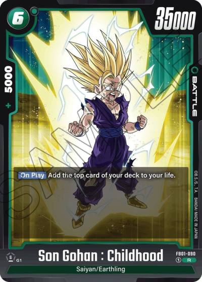 Son Gohan Childhood FB01-090 Awakened Pulse Fusion World card