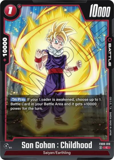 Son Gohan Childhood FB08-010 Saiyan's Pride Fusion World card