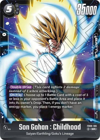 Son Gohan Childhood FB08-106 Saiyan's Pride Fusion World card