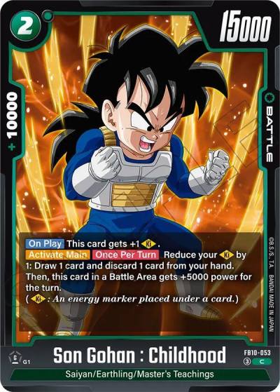 Son Gohan Childhood FB10-053 Cross Force Fusion World card