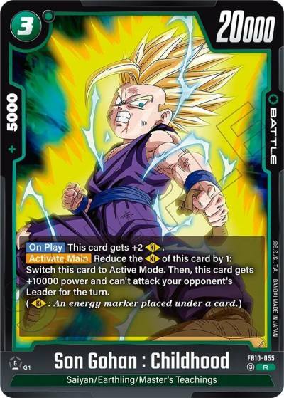 Son Gohan Childhood FB10-055 Cross Force Fusion World card