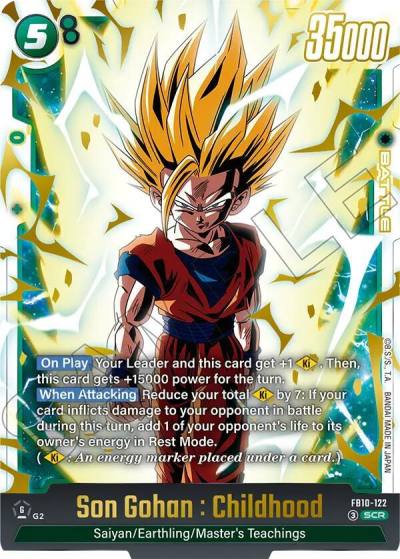 Son Gohan Childhood FB10-122 Cross Force Fusion World card
