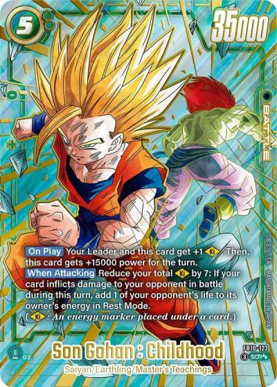 Son Gohan Childhood Super Alternate Art FB10-122 Cross Force Fusion World card