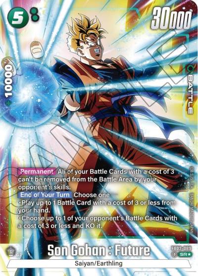 Son Gohan Future Alternate Art FB02-089 Blazing Aura Fusion World card