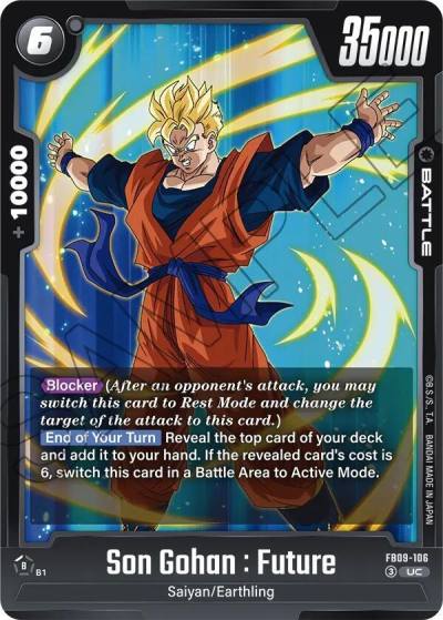 Son Gohan Future FB09-106 Dual Evolution Fusion World card