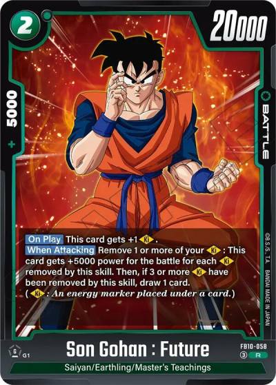 Son Gohan Future FB10-058 Cross Force Fusion World card