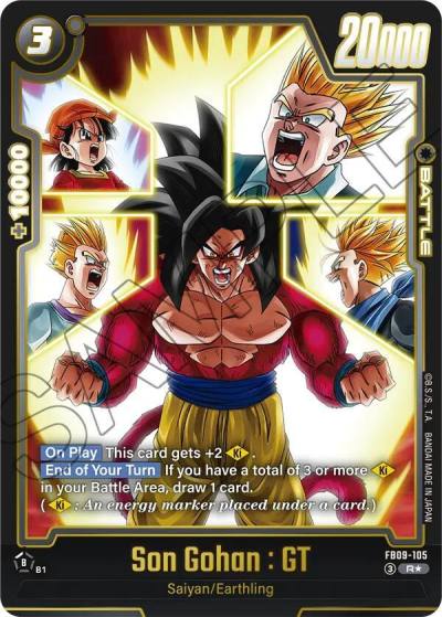 Son Gohan GT Alternate Art FB09-105 Dual Evolution Fusion World card