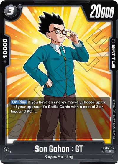 Son Gohan GT FB03-114 Raging Roar Fusion World card