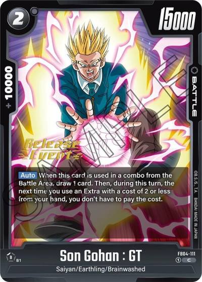 Son Gohan GT FB04-111 Ultra Limit Release Event Cards Fusion World card