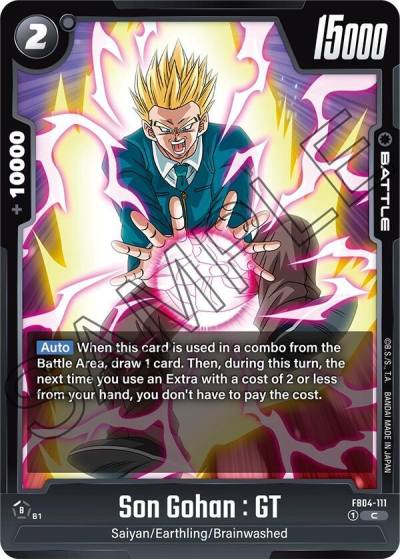 Son Gohan GT FB04-111 Ultra Limit Fusion World card