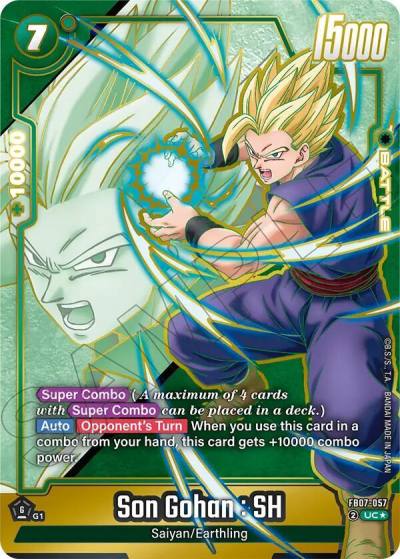 Son Gohan SH Alternate Art FB07-057 Wish For Shenron Fusion World card