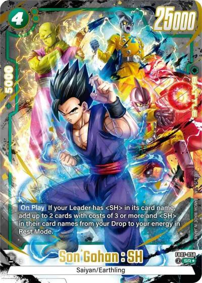 Son Gohan SH Alternate Art FB07-058 Wish For Shenron Fusion World card