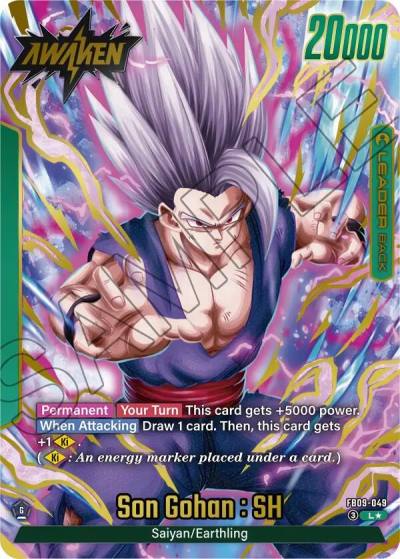 Son Gohan SH Alternate Art FB09-049 Dual Evolution Fusion World card