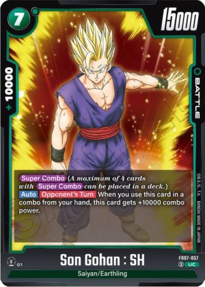 Son Gohan SH FB07-057 Wish For Shenron Fusion World card