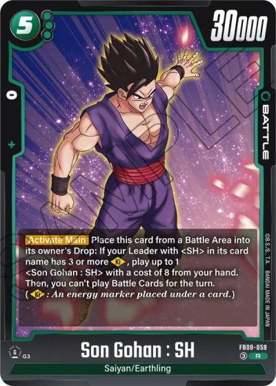Son Gohan SH FB09-059 Dual Evolution Fusion World card