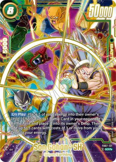 Son Gohan SH Super Alternate Art FB07-121 Wish For Shenron Fusion World card