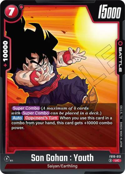 Son Gohan Youth FB10-013 Cross Force Fusion World card
