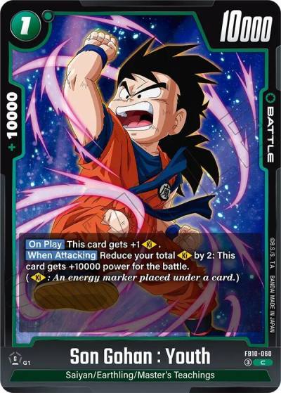 Son Gohan Youth FB10-060 Cross Force Fusion World card