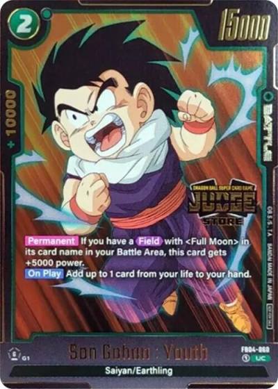 Son Gohan Youth Judge Pack Store Judge 03 FB04-060 Tournament and Championship Promos Fusion World card