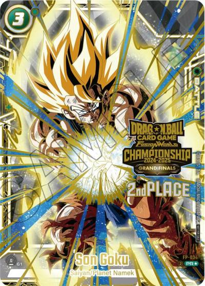 Son Goku 2nd Place FP-034 Tournament and Championship Promos Fusion World card