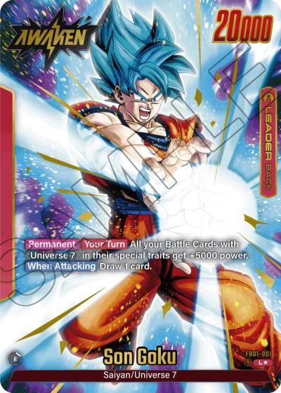 Son Goku Alternate Art FB01-001 Awakened Pulse Fusion World card