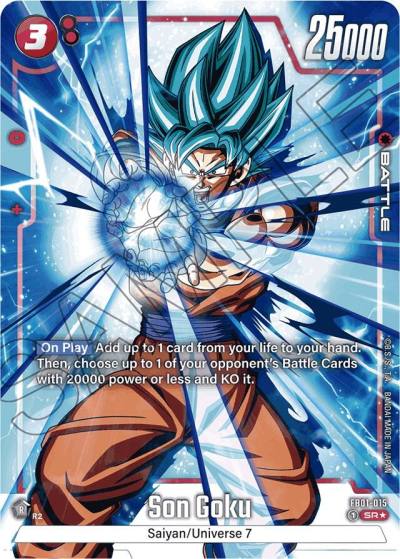 Son Goku Alternate Art FB01-015 Awakened Pulse Fusion World card